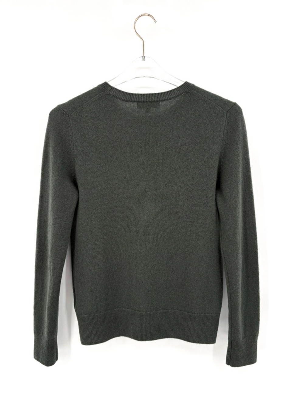 QUINCE Mongolian Cashmere Crewneck Sweater in Moss Green XS - Picture 5 of 8